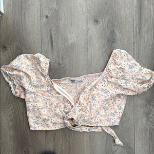 SO Women's Pink Floral Top